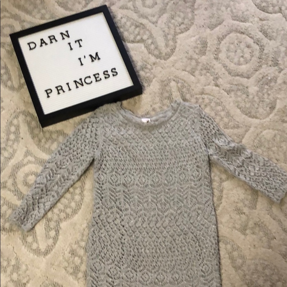 Adorable Silver Girl Dress